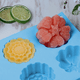 thumbnail image 3 of Juego de 4 moldes de silicona para pasteles con forma de flor, con 6 agujeros, hechos a mano, para hacer jabón, postres, hornear, moldes de silicona para jabón, bandejas de hielo, gelatina, pastel de, 3 of 8