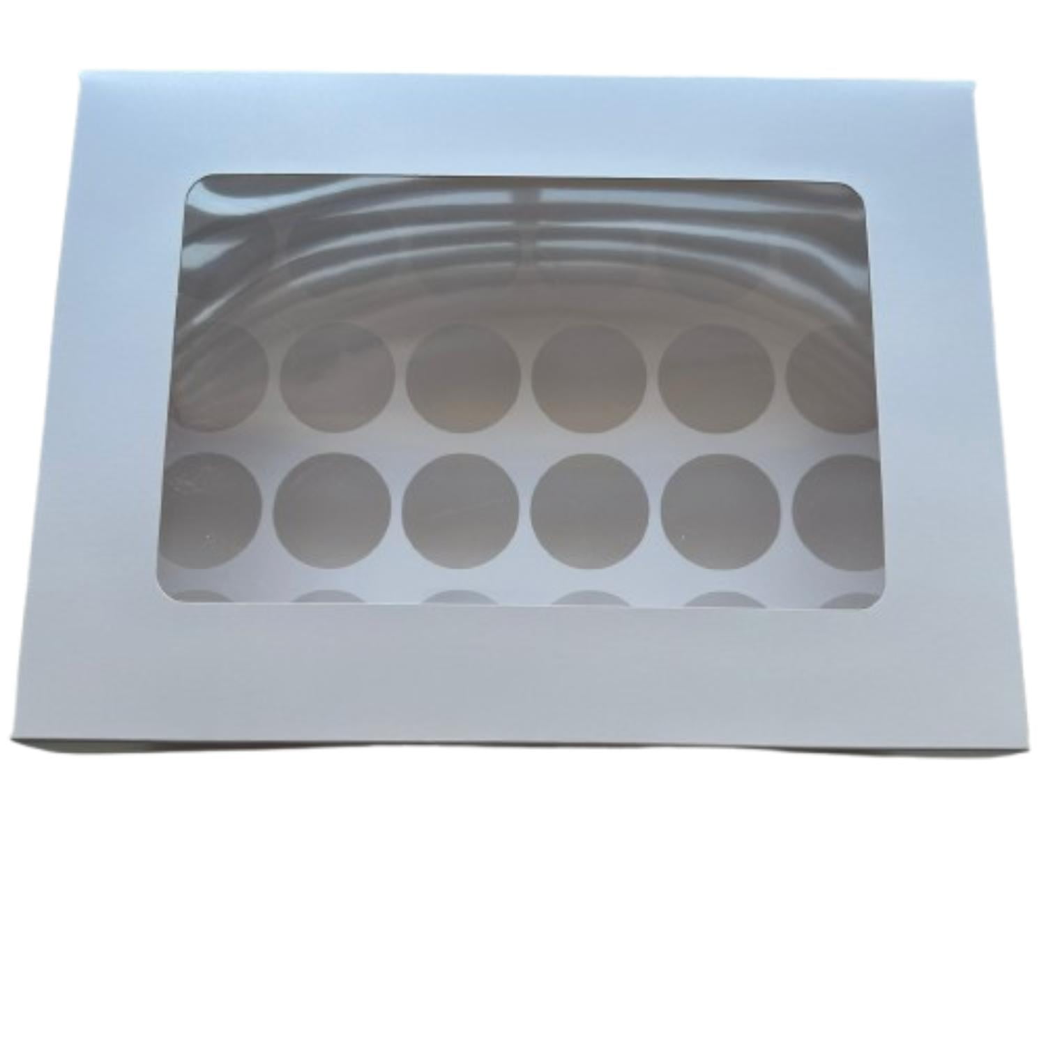 Genérico - Caja Con Ventana Para 24 Shot 60ml Blanco