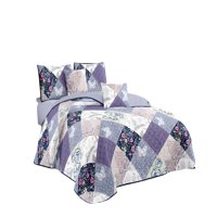 Genérico - Quilt Cubrecama De Verano 2 Plazas Multicolor 01
