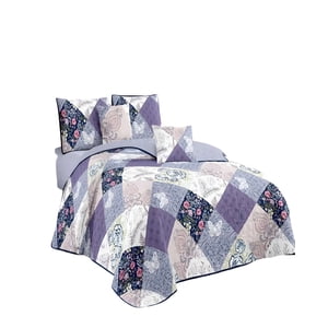 Genérico - Quilt Cubrecama De Verano 2 Plazas Multicolor 01