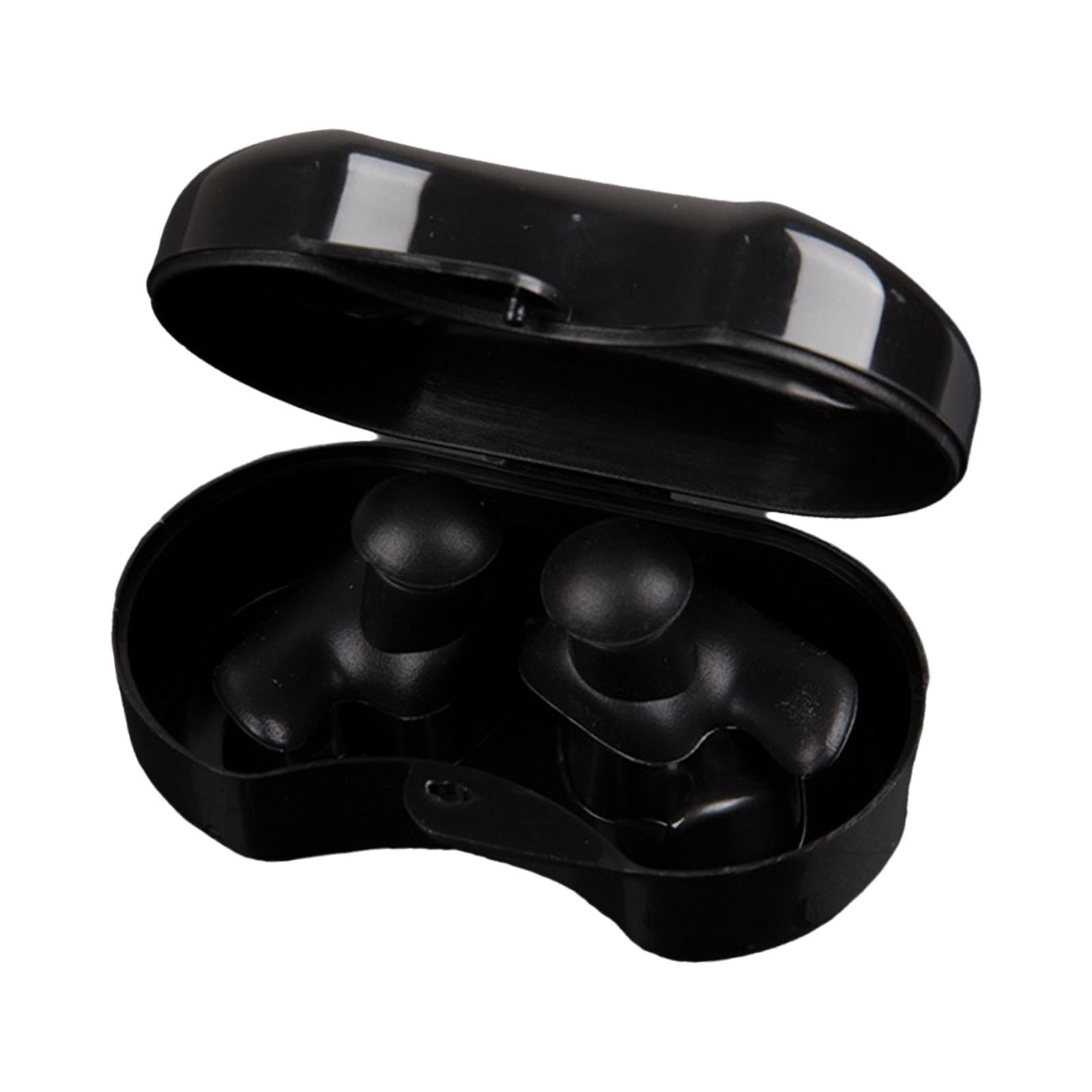 Magideal - Tapones Para Los Oídos Para Nadar, Protección Auditiva, Impermeables, Para Dormir Y Nadadores, Tapones Para Los Oídos Reutilizables, Auriculares Para Negro