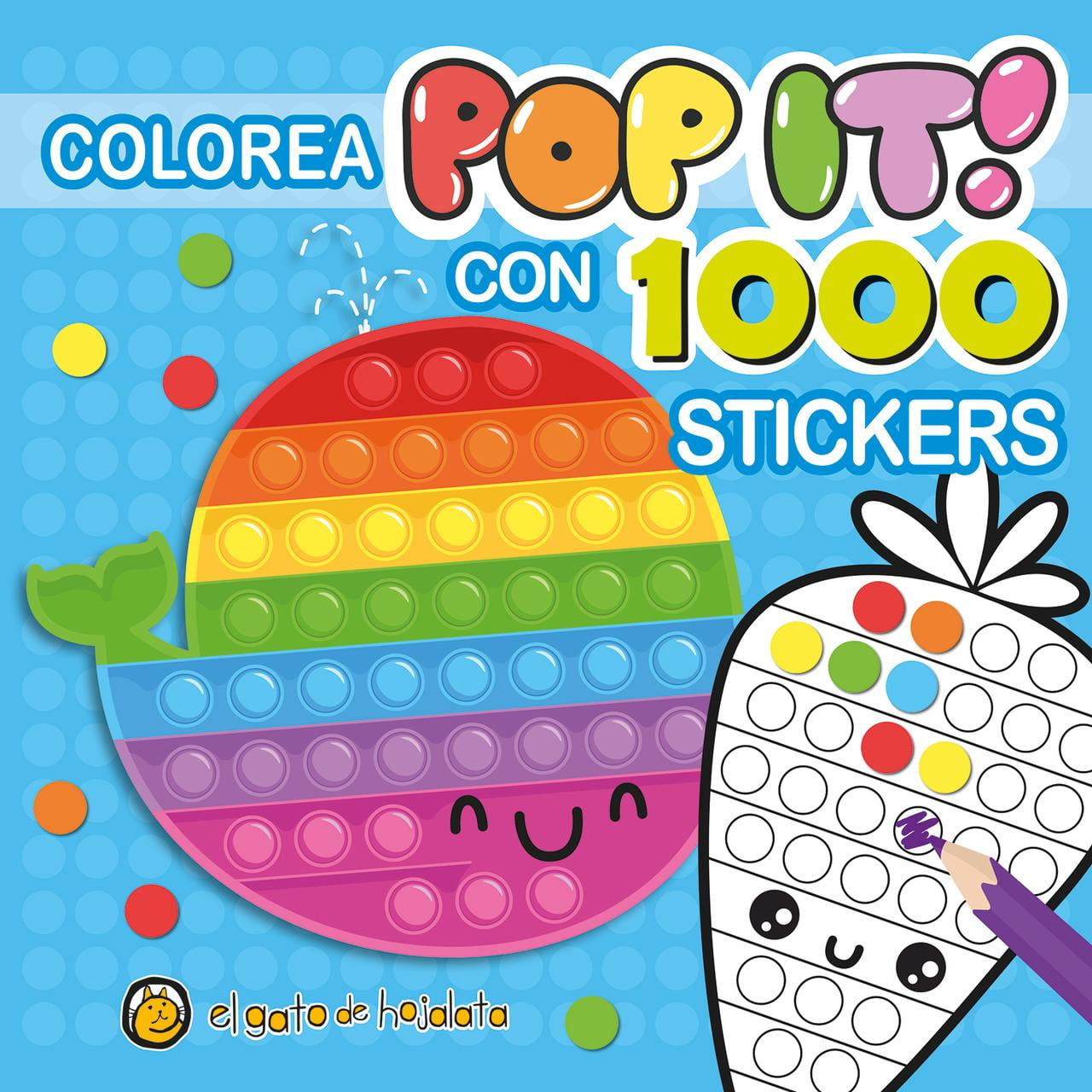 Editorial Guadal - Libro Ballena Pop It 1000 Stickers