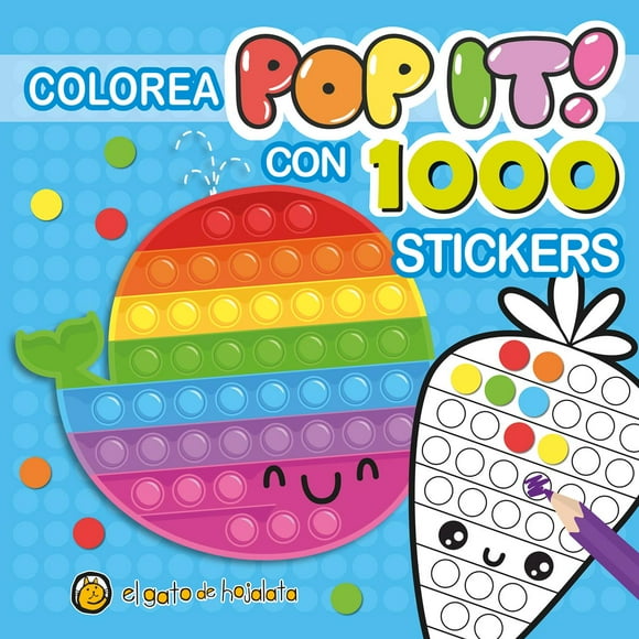 LIBRO Ballena POP IT 1000 STICKERS