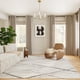 thumbnail image 1 of Alfombra Area Thigpen Contemporary 60 X 90 Cm Polipropileno Gris, 1 of 9