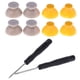 thumbnail image 5 of 8x Joystick Caps Grey + Yellow Para Nintendo GameCube NGC Controller + Tools, 5 of 5