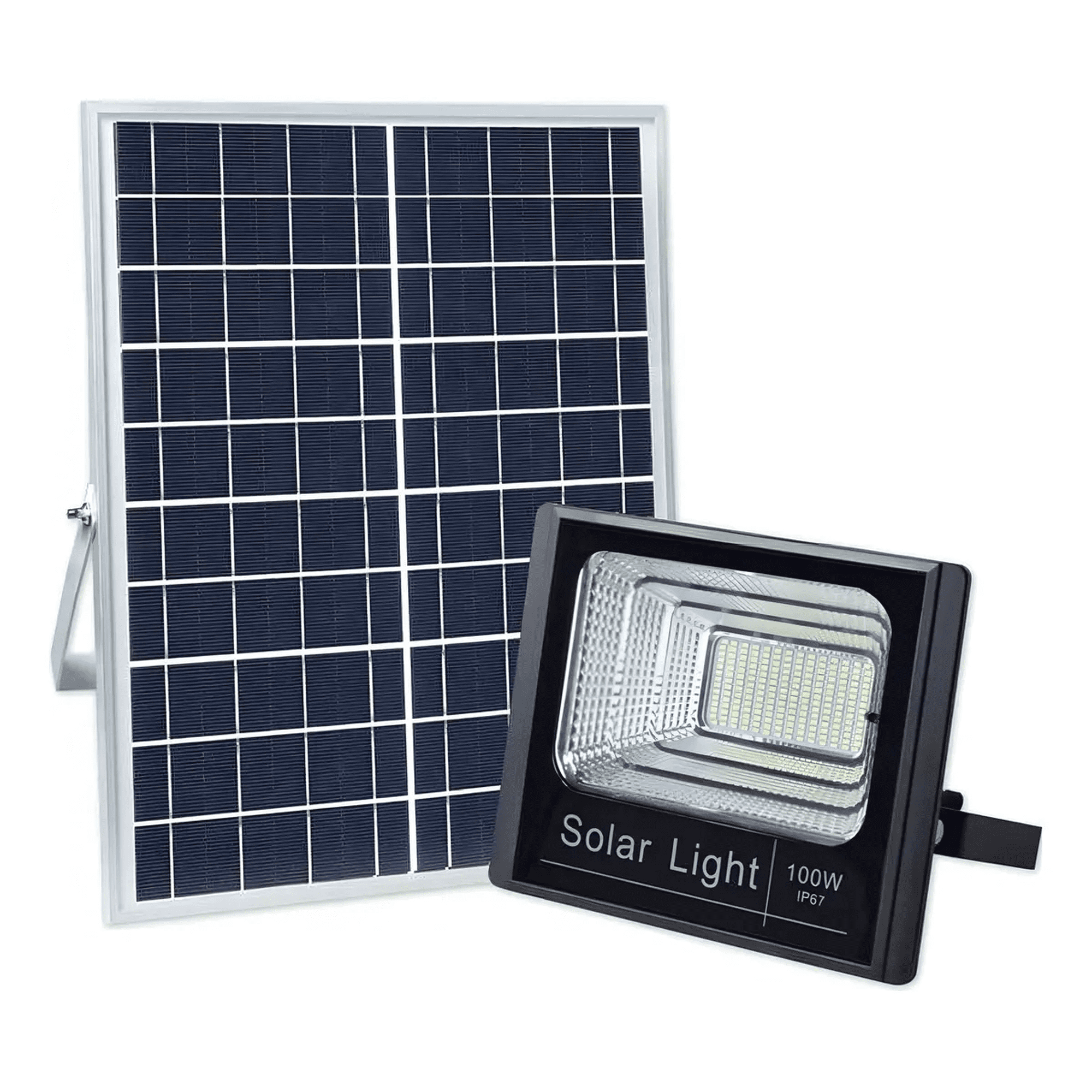 foco Solar Jortan Belug 500w Con Panel Solar Y Con Control Exteriores Color De La Carcasa Negro