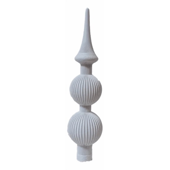 Elegante Remate Acanalado para Árbol de Navidad
