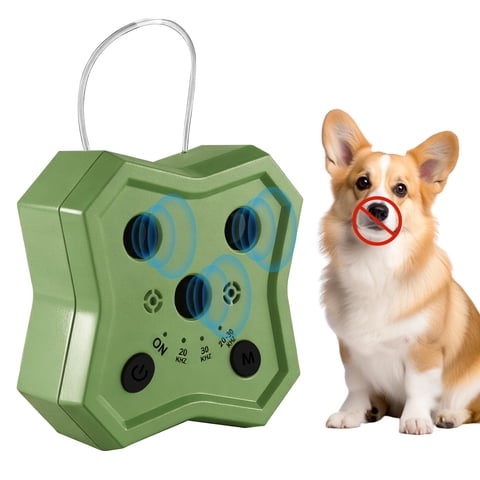 Dispositivo Antiladridos Bsemax Ultrasónico Para Perros, Color Verde