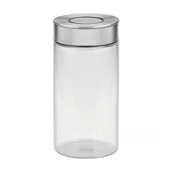 Contenedor de vidrio Purezza con tapa de acero inoxidable de 1,4l Tramontina