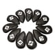 thumbnail image 2 of Golf Iron Headcover Club Head Cover Protección Pegatina Cierre Negro + Blanco, 2 of 5