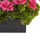 thumbnail image 3 of Planta artificial de geranio casi natural con maceta rectangular, 3 of 3
