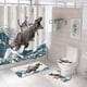 thumbnail image 1 of 1pcs/3pcs/4pcs Fun Cat Dinosaur Shower Curtain Set - Soft Fabric, Non-Slip Bath Mat, 12 Hooks, 71x71 In - Fun Home Bathroom Decor for Kids and Adults, 1 of 5