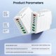 thumbnail image 3 of Cargador XJDR de 8 puertos USB-C 36W rápido para iPhone y Samsung, 3 of 7