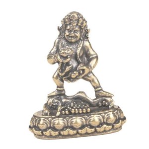 Magideal - Mini Estatua De Buda, Escultura En Miniatura, Dios Chino De La Riqueza, Figura De Fenshui Para La Entrada, El Coche, La Estantería, El Salón De Té, La
