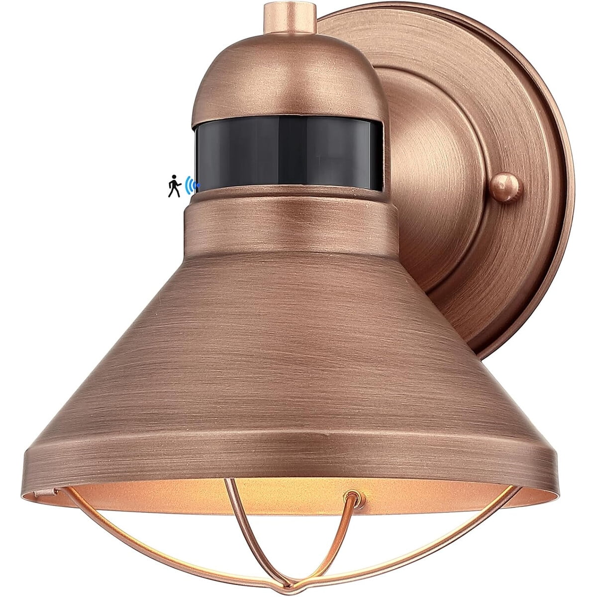 Aplique Exterior Led Lonedruid Sensor Movimiento 1100lm Bronce