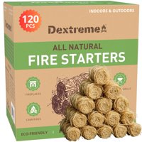 Fire Starter Dextreme Natural (120 Unidades) Para Fogatas Y Barbacoas