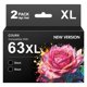 thumbnail image 1 of Cartucho de tinta COLRIX 63XL negro, paquete de 2, alto rendimiento, 1 of 9