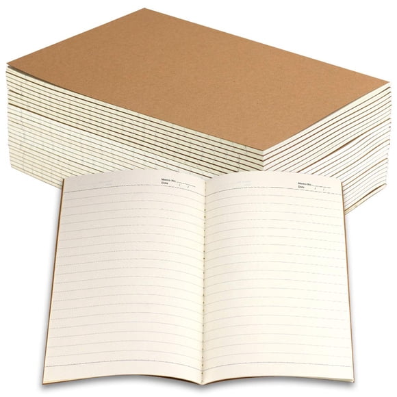 Cuaderno diario Owevvin, paquete de 24 unidades, tamaño A5, 60 páginas rayadas