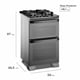 thumbnail image 4 of Cocina a Gas 4 Platos Doble Horno Parrillas Hierro Fundido AirFry F4EAD, 4 of 12