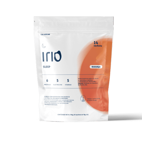 Electrolitos Bebida Para Dormir Irio X14 Naranja