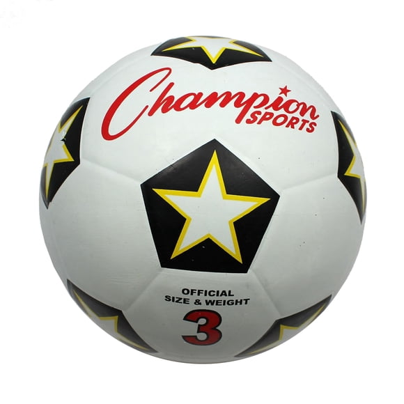 Balón de fútbol Champion Sports de goma, tamaño 3, para niños menores de 8 años