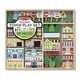 thumbnail image 1 of Melissa & Doug Wooden Town Play Set With Storage Tray (32 pcs), 1 of 3