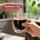 thumbnail image 4 of Set 2 Vasos Taza Doble Pared Café Capuchino 350ml Haussen, 4 of 5
