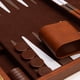 thumbnail image 2 of Funda De Piel Backgammon Board Game Deluxe Color Marrón, 2 of 8