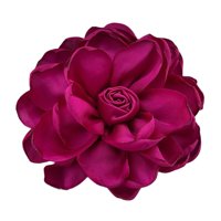 Ioensy - Broche Floral De 10 Cm, Broches Artesanales Para Mujer, Para Regalos De Fiesta, Ceremonias, Bailes, Color Rojo