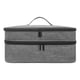 thumbnail image 3 of Estuche De Transporte De Doble Capa Estuche De Almacenamiento Portátil Para Amigas Esposa Gris, 3 of 5
