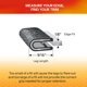 thumbnail image 3 of Perfil de borde TRIM-LOK 76 m Acabado negro piedra PVC 1/8", 3 of 7