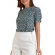 thumbnail image 1 of INSPIRE CHIC Blusa Floral de Mujer con Cuello Redondo y Mangas Cortas, Azul XL, 1 of 7