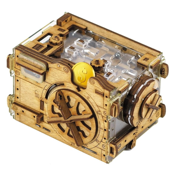 Caja De Dinero Puzzle Box Adventure A maze ing Safe Marble Run