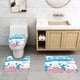 thumbnail image 2 of Cinnamoroll Juego de 3 alfombras de baño de coral fleece: tapete de baño + alfombra de inodoro en forma de U + funda de tapa de inodoro en forma de O, 2 of 6