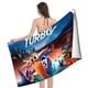 thumbnail image 4 of Turbo Toalla de playa de secado rápido con diseño temático, regalo para mujeres y niñas, ideal para cumpleaños, fans, amantes de la música, uso en la playa o al aire libre, 78 × 160 cm, 4 of 6
