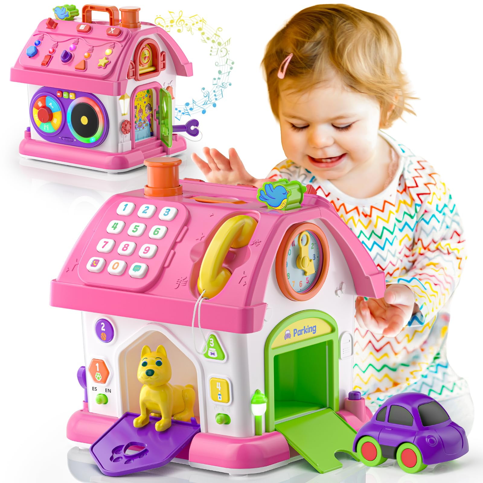Juguete Musical Montessori Vahome Para Niña De 1 Año Con Música