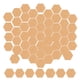 thumbnail image 5 of 50 Piezas De Tablero De Corcho, Tablero De Alfileres Para Pared Con Respaldo Adhesivo, Posavasos Hexagonales DIY, 5 of 5