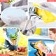 thumbnail image 3 of 2 Pairs Huryfox Dishwashing Gloves, Reusable Household Cleaning Glove, Skin-Friendly, Non-Slip, Durable, Laundry, Kitchen, Toilet, Latex Free, Medium Size, Pink And Blue, 3 of 5