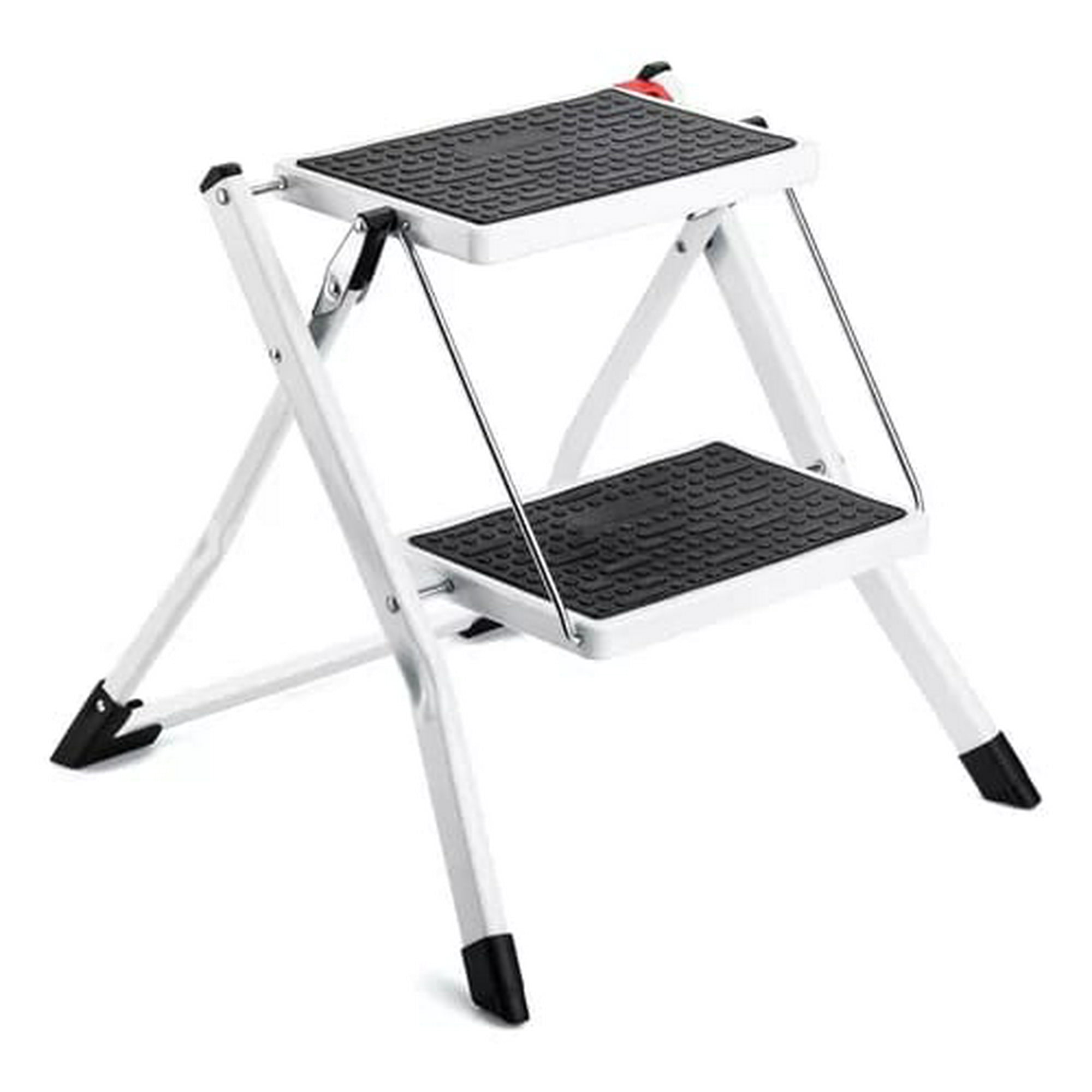 Genérico - Escalera Multiuso Plegable 2 Peldaños Ultra Compacta