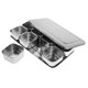 thumbnail image 1 of Recipiente de almacenamiento de acero inoxidable condimento caja para especias sal azúcar 8 rejilla, 1 of 4