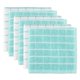 thumbnail image 1 of Juego de paños de cocina DII Basic Terry Collection Windowpane Aqua, 1 of 8