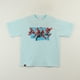 thumbnail image 1 of Polera Manga Corta Niño Celeste Saltando Spiderman Marvel, 1 of 3