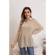 thumbnail image 3 of Blusa Mujer Tipo Lino Algodón Manga Larga Premium Liviana Botones 8056, 3 of 4