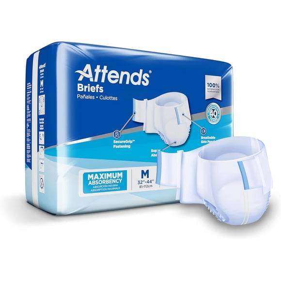 Calzoncillos transpirables para el cuidado de la incontinencia, talla mediana, 96 unidades