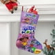 thumbnail image 2 of Mia y Codie Tema: Calcetines de Navidad, fino lino blanco para colgar en escaleras y chimenea, decoración navideña para el hogar, regalo de Navidad.54cm×38cm, 2 of 5