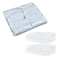 Magideal - 100 Fundas De Mangas Desechables, Fundas Protectoras De Limpieza Resistentes Al Agua Para Brazos De Pe Para Construcción, Lugar De Trabajo, Restaurant Blanco