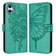 thumbnail image 2 of Funda cartera mariposa para Samsung Galaxy A07 4G con soporte y ranuras para tarjetas Verde, 2 of 5