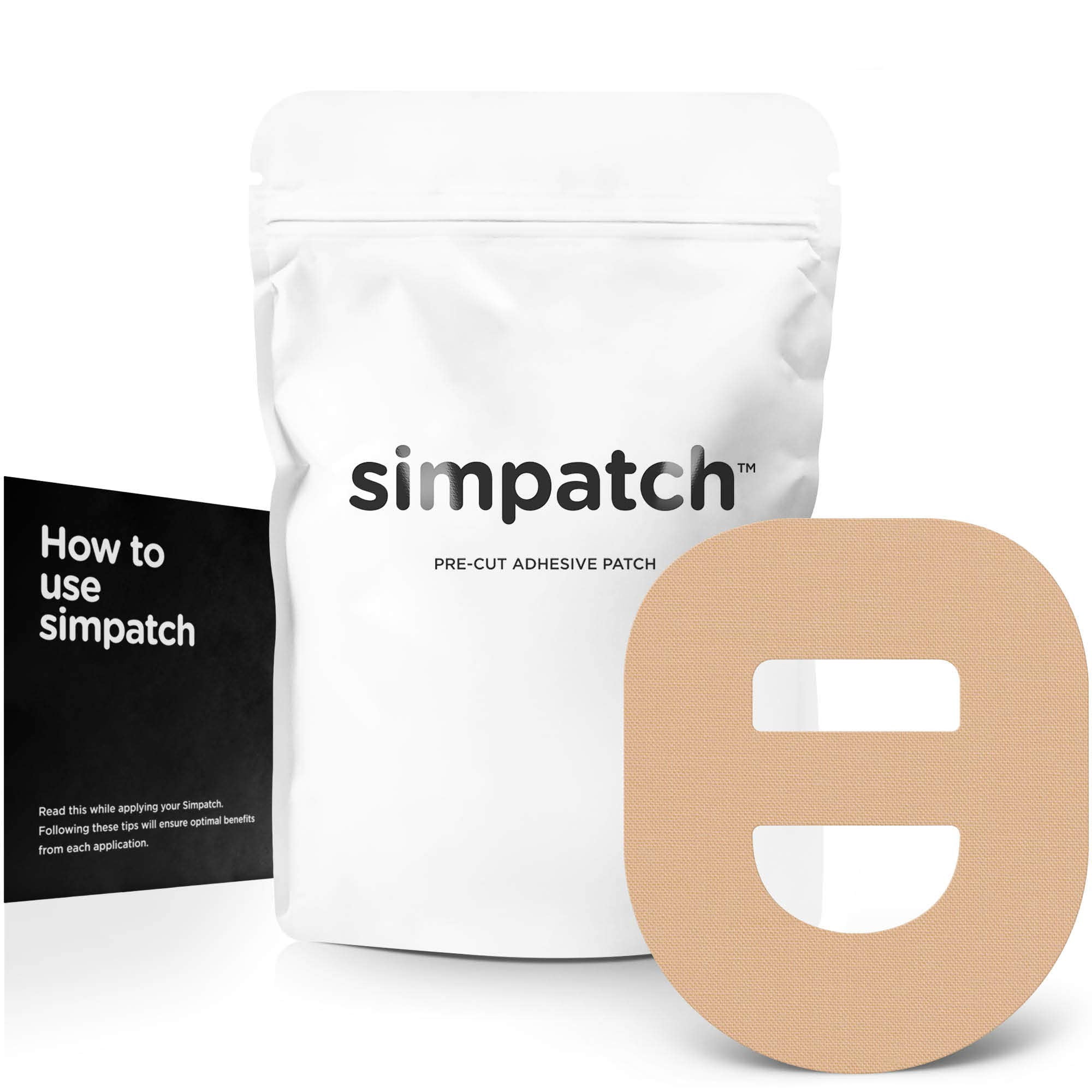 Parche Adhesivo Para Omnipod Simpatch, Paquete De 25 Unidades, Color Canela