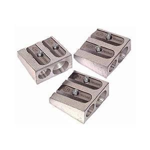Sacapuntas KUM 1040501 de 2 orificios, aleación de magnesio, paquete de 3