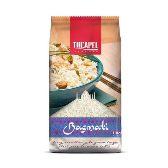 Arroz Grado 1 Grano Largo Basmati Bolsa, 1 kg